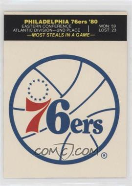 1980-81 Fleer NBA Basketball Team Stickers - [Base] #_PH76.2 - Philadelphia 76ers (Puzzle Back)