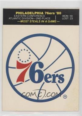 1980-81 Fleer NBA Basketball Team Stickers - [Base] #_PH76.2 - Philadelphia 76ers (Puzzle Back)