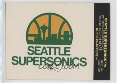 1980-81 Fleer NBA Basketball Team Stickers - [Base] #_SESU.2 - Seattle SuperSonics (Puzzle Back; Lakers Logo Visible)