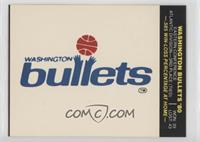 Washington Bullets (Puzzle Back)