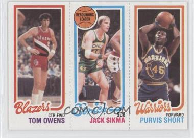 1980-81 Topps - [Base] #100-225-201 - Tom Owens, Purvis Short, Jack Sikma