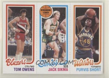 1980-81 Topps - [Base] #100-225-201 - Tom Owens, Purvis Short, Jack Sikma