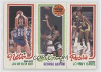 Jan Van Breda Kolff, George Gervin, Johnny Davis [Good to VG‑EX]