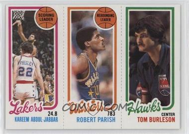 1980-81 Topps - [Base] #126-93-132 - Kareem Abdul-Jabbar, Robert Parish, Tom Burleson