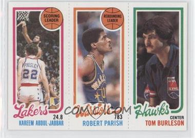 1980-81 Topps - [Base] #126-93-132 - Kareem Abdul-Jabbar, Robert Parish, Tom Burleson