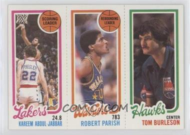 1980-81 Topps - [Base] #126-93-132 - Kareem Abdul-Jabbar, Robert Parish, Tom Burleson