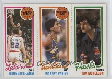 1980-81 Topps - [Base] #126-93-132 - Kareem Abdul-Jabbar, Robert Parish, Tom Burleson