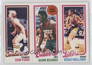 1980-81 Topps - [Base] #138-145-55 - Don Ford, Quinn Buckner, Brad Holland