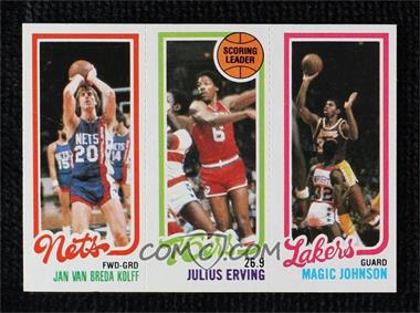 1980-81 Topps - [Base] #139-174-162 - Jan Van Breda Kolff, Julius Erving, Magic Johnson