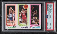 Jan Van Breda Kolff, Julius Erving, Magic Johnson [PSA 8 NM‑MT]