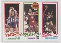 Jan Van Breda Kolff, Julius Erving, Magic Johnson