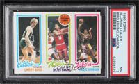 Larry Bird, Julius Erving, Magic Johnson [PSA 7 NM]