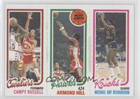 Campy Russell, Armond Hill, Micheal Ray Richardson (Spelled Michael on Card)