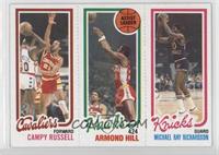 Campy Russell, Armond Hill, Micheal Ray Richardson (Spelled Michael on Card)