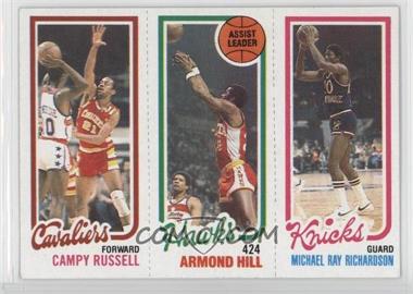 1980-81 Topps - [Base] #171-21-58 - Campy Russell, Armond Hill, Micheal Ray Richardson (Spelled Michael on Card)