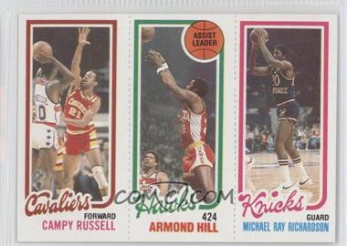 1980-81 Topps - [Base] #171-21-58 - Campy Russell, Armond Hill, Micheal Ray Richardson (Spelled Michael on Card)