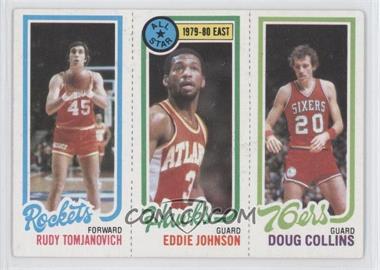 1980-81 Topps - [Base] #179-13-111 - Rudy Tomjanovich, Eddie Johnson, Doug Collins