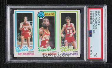 1980-81 Topps - [Base] #179-13-111 - Rudy Tomjanovich, Eddie Johnson, Doug Collins [PSA 7 NM]