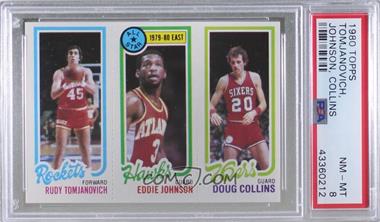 1980-81 Topps - [Base] #179-13-111 - Rudy Tomjanovich, Eddie Johnson, Doug Collins [PSA 8 NM‑MT]