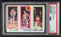 Mike Newlin, Norm Nixon, Darryl Dawkins [PSA 5 EX]