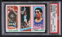 Mickey Johnson, World B. Free, Dennis Johnson [PSA 8 NM‑MT]