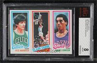 Pete Maravich, Dennis Johnson, World B. Free [BVG 8 NM‑MT]