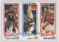 Junior Bridgeman, Larry Bird, Ron Brewer