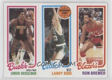 1980-81 Topps - [Base] #198-31-146 - Junior Bridgeman, Larry Bird, Ron Brewer