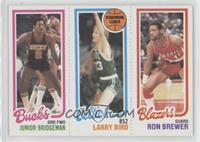 Junior Bridgeman, Larry Bird, Ron Brewer