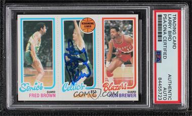 1980-81 Topps - [Base] #198-31-228 - Fred Brown, Larry Bird, Ron Brewer [PSA Authentic PSA/DNA Cert]