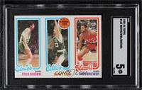 Fred Brown, Larry Bird, Ron Brewer [SGC 5 EX]