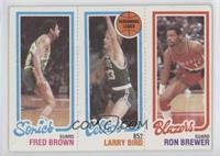 Fred Brown, Larry Bird, Ron Brewer