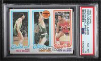 Fred Brown, Larry Bird, Ron Brewer [PSA 8 NM‑MT]