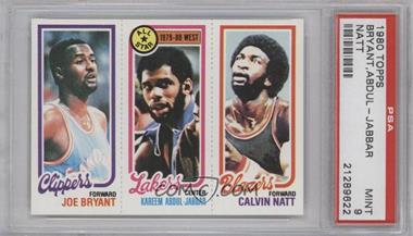 1980-81 Topps - [Base] #200-8-217 - Joe Bryant, Checklist/All-Star (Kareem Abdul-Jabbar), Calvin Natt [PSA 9 MINT]