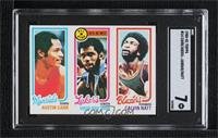 Austin Carr, Kareem Abdul-Jabbar, Calvin Natt [SGC 7 NM]