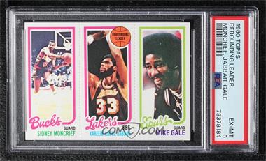 1980-81 Topps - [Base] #207-133-151 - Sidney Moncrief, Mike Gale, Kareem Abdul-Jabbar [PSA 6 EX‑MT]