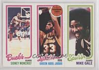 Sidney Moncrief, Mike Gale, Kareem Abdul-Jabbar