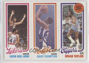 1980-81 Topps - [Base] #216-79-135 - Kareem Abdul-Jabbar, David Thompson, Brian Taylor