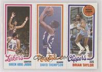 Kareem Abdul-Jabbar, David Thompson, Brian Taylor