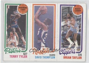 1980-81 Topps - [Base] #216-79-82 - Terry Tyler, David Thompson, Brian Taylor [Good to VG‑EX]