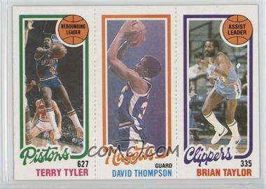 1980-81 Topps - [Base] #216-79-82 - Terry Tyler, David Thompson, Brian Taylor [Good to VG‑EX]