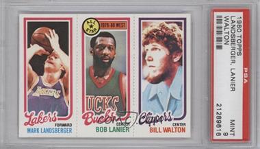 1980-81 Topps - [Base] #222-10-140 - Mark Landsberger, Bob Lanier, Bill Walton [PSA 9 MINT]