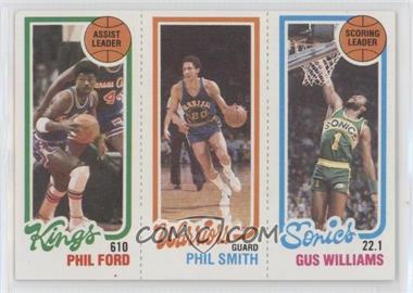 1980-81 Topps - [Base] #224-101-124 - Phil Ford, Phil Smith, Gus Williams