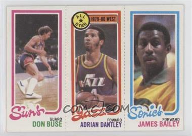 1980-81 Topps - [Base] #227-6-190 - Don Buse, Adrian Dantley, James Bailey