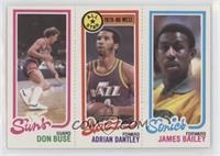 Don Buse, Adrian Dantley, James Bailey