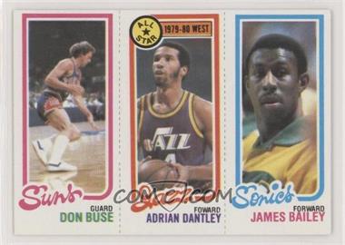 1980-81 Topps - [Base] #227-6-190 - Don Buse, Adrian Dantley, James Bailey