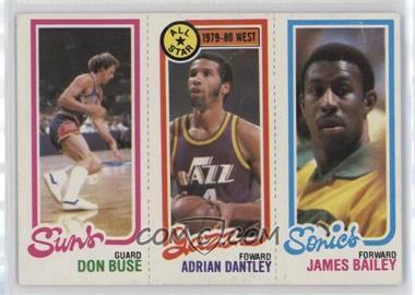 1980-81 Topps - [Base] #227-6-190 - Don Buse, Adrian Dantley, James Bailey