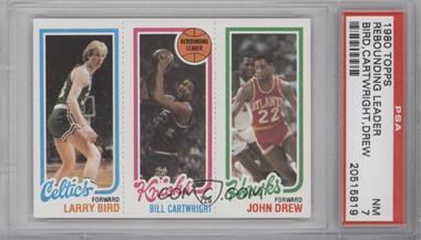 1980-81 Topps - [Base] #23-164-34 - Larry Bird, Bill Cartwright, John Drew [PSA 7 NM]