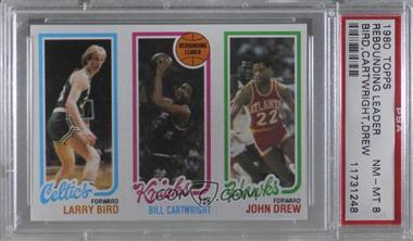 1980-81 Topps - [Base] #23-164-34 - Larry Bird, Bill Cartwright, John Drew [PSA 8 NM‑MT]