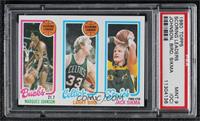 Marques Johnson, Larry Bird, Jack Sikma [PSA 9 MINT (OC)]